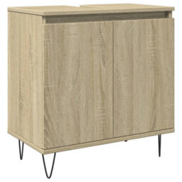 Berkfield Bathroom Cabinet Sonoma Oak 58X33X60 Cm Engineered Wood - thumbnail 2