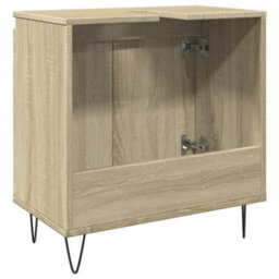 Berkfield Bathroom Cabinet Sonoma Oak 58X33X60 Cm Engineered Wood - thumbnail 6