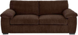 BlissFurniture Ltd Jumbo Cord Amalfi 3 Seater Sofa Stylish And Spacious Sofa For Modern Living Rooms Soft Cushions & Cozy Soft Cord Fabric In Brown - thumbnail 1