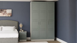 Bedroom Kit 5 Drawer Classic / Shaker Sage Green Tall Chest Of Drawers - thumbnail 3