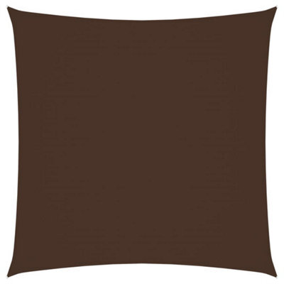 Berkfield Sunshade Sail Oxford Fabric Square 3.6X3.6 M Brown - image 1