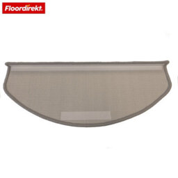 Floordirekt Vienna Self Adhesive Soft High Pile Stair Tread Mat For Indoor Stairs Semicircular Silver Grey 23.5 X 65 Cm - thumbnail 4