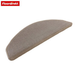 Floordirekt Vienna Self Adhesive Soft High Pile Stair Tread Mat For Indoor Stairs Semicircular Silver Grey 23.5 X 65 Cm - thumbnail 3
