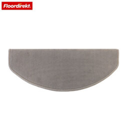 Floordirekt Vienna Self Adhesive Soft High Pile Stair Tread Mat For Indoor Stairs Semicircular Silver Grey 23.5 X 65 Cm - thumbnail 2
