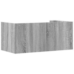 Berkfield Wall Shelf Grey Sonoma 70.5X35X30.5 Cm Engineered Wood - thumbnail 6