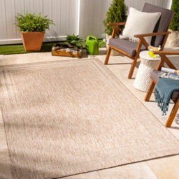 Livabliss Tuareg-Cottage Beige Ivory In- & Outdoor Jute-Look Rug 160 X 213 Cm Easy Care, Non Shedding - thumbnail 2