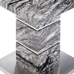 Furniture in Fashion Parini High Gloss Lamp Table In Melange Marble Effect - thumbnail 6