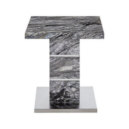 Furniture in Fashion Parini High Gloss Lamp Table In Melange Marble Effect - thumbnail 5