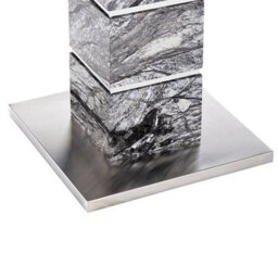 Furniture in Fashion Parini High Gloss Lamp Table In Melange Marble Effect - thumbnail 8
