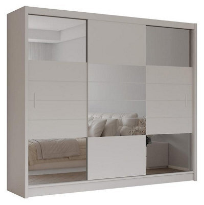 Arte Aruba 2 250Cm Sliding Door Wardrobe In Sand Beige - Warmth And Practical Storage Combined - image 1