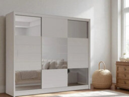 Arte Aruba 2 250Cm Sliding Door Wardrobe In Sand Beige - Warmth And Practical Storage Combined - thumbnail 2