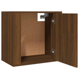 Berkfield Wall-Mounted Bedside Cabinet Brown Oak 50X30X47 Cm - thumbnail 6