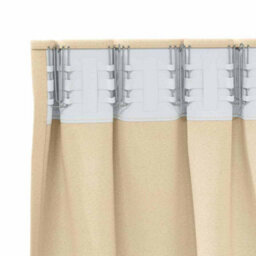 Berkfield Modern Curtains With Curtains 2 Pcs Cream 260 X 140 Cm Polyester - thumbnail 5