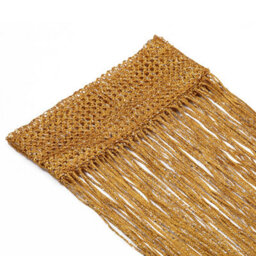 Neel Blue String Curtains Glitter Fringe Panel Fly Screen Doorway Tassel Curatin, 200Cm X 90Cm - Gold - thumbnail 2