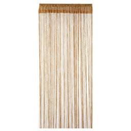 Neel Blue String Curtains Glitter Fringe Panel Fly Screen Doorway Tassel Curatin, 200Cm X 90Cm - Gold - thumbnail 3