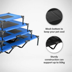 Actiaspet Blue Elevated Mesh Pet Bed Xlarge - thumbnail 2