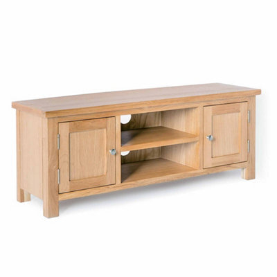London Oak 120Cm Large Tv Unit - Fully Assembled By Roseland Furniture - image 1
