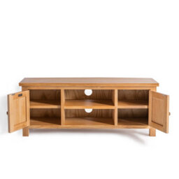 London Oak 120Cm Large Tv Unit - Fully Assembled By Roseland Furniture - thumbnail 4