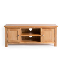 London Oak 120Cm Large Tv Unit - Fully Assembled By Roseland Furniture - thumbnail 3
