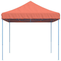 Walplus Foldable Party Tent Garden Gazebo Canopy Pop-Up Terracotta 440X292X315 Cm - thumbnail 4