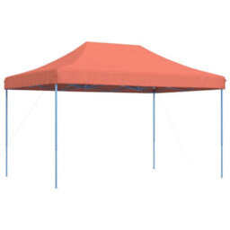 Walplus Foldable Party Tent Garden Gazebo Canopy Pop-Up Terracotta 440X292X315 Cm - thumbnail 5