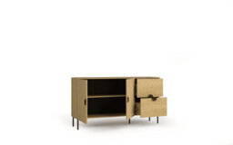 Arte Mond 3 Sideboard Cabinet W160 X H88 X D40 Cm Oak Baltic - Elegant Storage With A Natural Touch - thumbnail 2