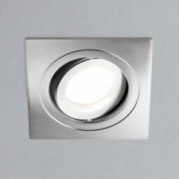 Litecraft Pack Of 2 Chrome Modern Ip65 Square Tiltable Bathroom Downlights - thumbnail 3