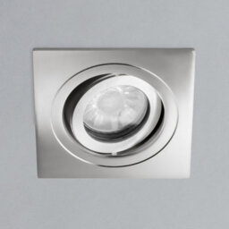 Litecraft Pack Of 2 Chrome Modern Ip65 Square Tiltable Bathroom Downlights - thumbnail 4