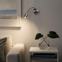 Long Life Lamps Company Led Bedside Reading Wall Light Switched Flexible Arm Headboard Light H3049 Warm White - thumbnail 8
