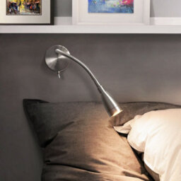 Long Life Lamps Company Led Bedside Reading Wall Light Switched Flexible Arm Headboard Light H3049 Warm White - thumbnail 7
