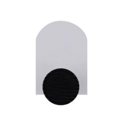 Keypak 5 Pack Colour Pop Decorative Wall Coat Hooks - White & Black - Metal & Wood Hook For Diy Home Organisation - thumbnail 2