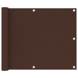 Berkfield Balcony Screen Brown 75X300 Cm Oxford Fabric - thumbnail 1