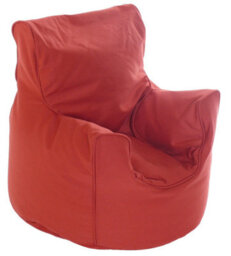 Bean Lazy Cotton Twill Terracotta Bean Bag Arm Chair Toddler Size - thumbnail 2