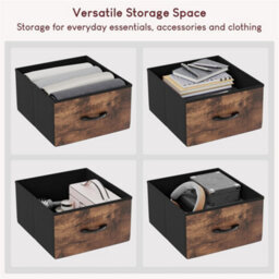 Rustic Brown Modern Chorley 4 Drawer Chest Of Drawers  Storage - thumbnail 5