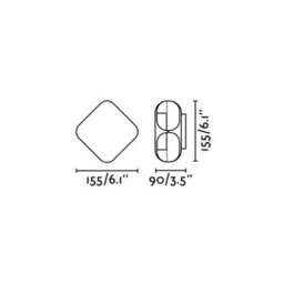 Luminosa Lighting Luminosa Bu Led Outdoor Wall Light White Ip65 - thumbnail 3