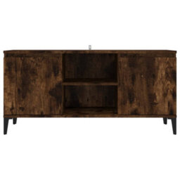 Walplus Tv Cabinet With Metal Legs Smoked Oak 103.5X35X50 Cm - thumbnail 5