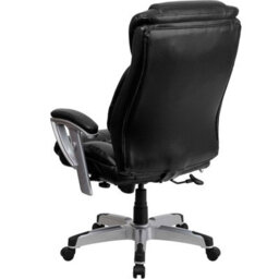Fwstyle Black Faux Leather Cushioned High Back Executive Adjustable Office Chair - thumbnail 2