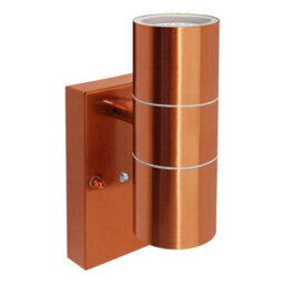Long Life Lamps Company Outdoor Double Wall Light Dusk Till Dawn Sensor Copper Ip65 Zlc341Cdtd - thumbnail 3