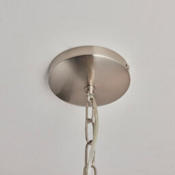 Anson Lighting Powell 4Lt Pendant Light Finished In Satin Nickel Plate And Clear Glass - thumbnail 6