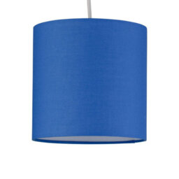 First Choice Lighting Set Of 2 Royal Blue Textured Cotton 17Cm Table Lamp Shades - thumbnail 3