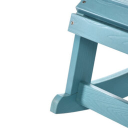 Beliani Garden Kids Kid-Sized Rocking Chair Light Blue - Weather-Resistant Outdoor, Modern Matte Finish - thumbnail 7