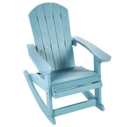 Beliani Garden Kids Kid-Sized Rocking Chair Light Blue - Weather-Resistant Outdoor, Modern Matte Finish - thumbnail 6