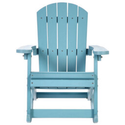 Beliani Garden Kids Kid-Sized Rocking Chair Light Blue - Weather-Resistant Outdoor, Modern Matte Finish - thumbnail 1