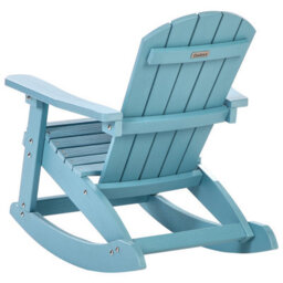 Beliani Garden Kids Kid-Sized Rocking Chair Light Blue - Weather-Resistant Outdoor, Modern Matte Finish - thumbnail 5