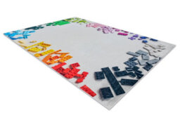 RugsX Bambino 38480 Washing Carpet Construction Kit For Children Anti-Slip - Grey 140X200 Cm - thumbnail 3
