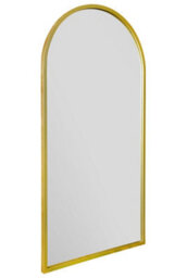 "Mirroroutlet Arcus - Gold Framed Arched Leaner / Wall Mirror 55"" X 27.5"" (140Cm X 70Cm)" - thumbnail 4