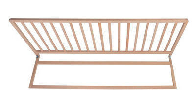 Safetots Extra Wide Extra Tall Wooden Bed Guard, Natural, 60Cm High X 140Cm Wide, Toddler Bedrail For Safety - image 1