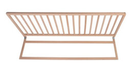 Safetots Extra Wide Extra Tall Wooden Bed Guard, Natural, 60Cm High X 140Cm Wide, Toddler Bedrail For Safety - thumbnail 1