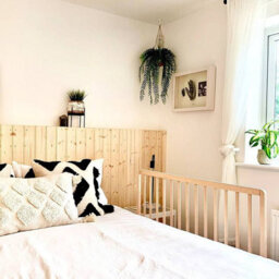 Safetots Extra Wide Extra Tall Wooden Bed Guard, Natural, 60Cm High X 140Cm Wide, Toddler Bedrail For Safety - thumbnail 7