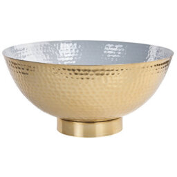Beliani Set Of 3 Bowls Baru Metal Gold - thumbnail 4